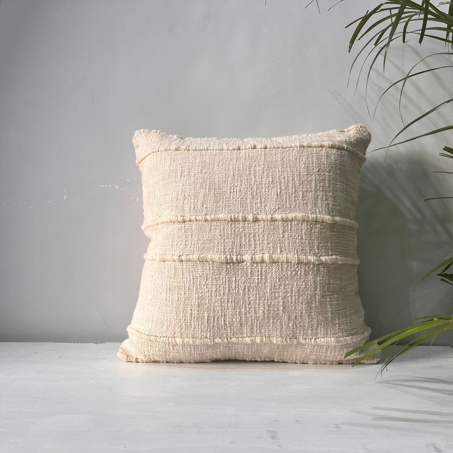 Textured Classic Natural Shade Cushion Cover