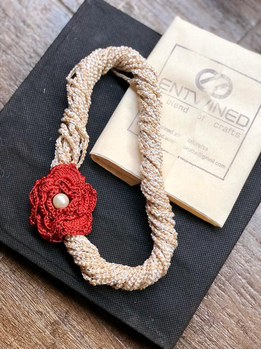 Rose with a Pearl Neckpiece